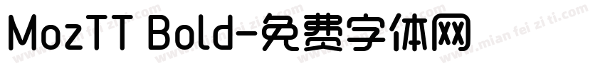 MozTT Bold字体转换